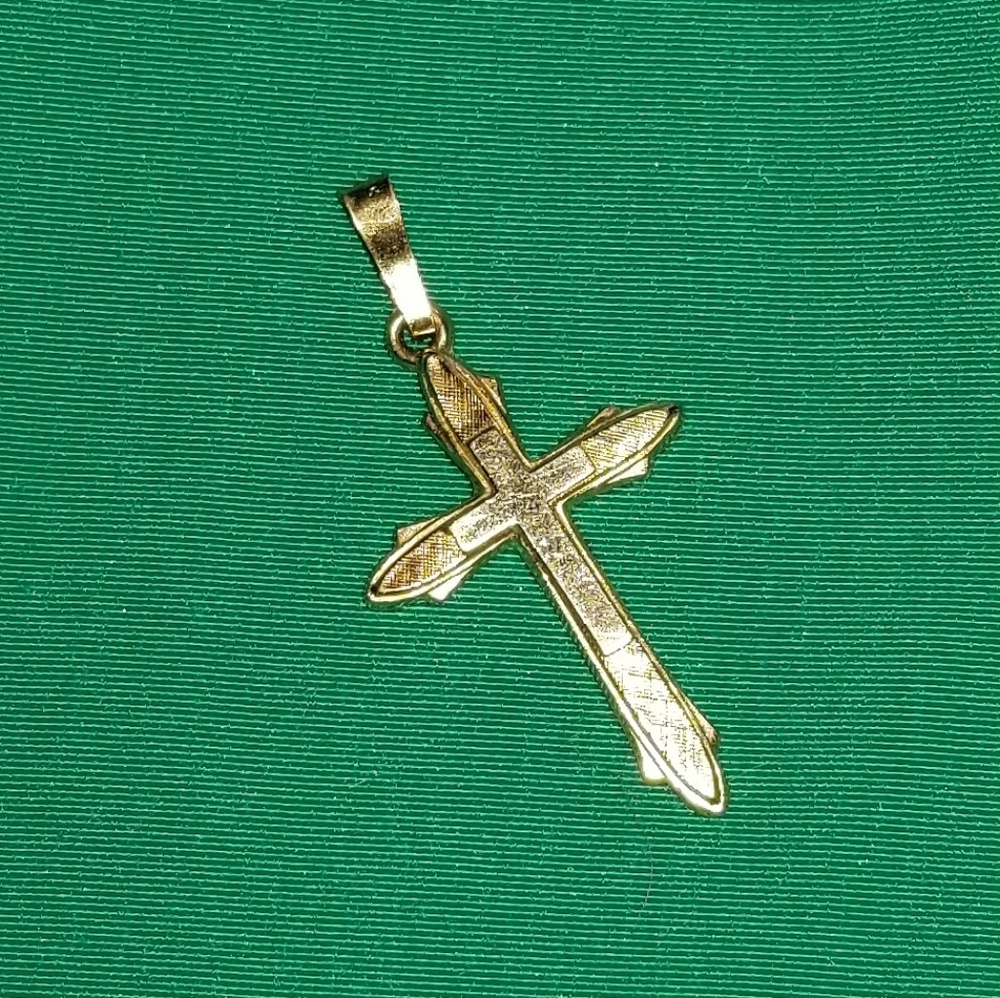 14K gold Cross pendant